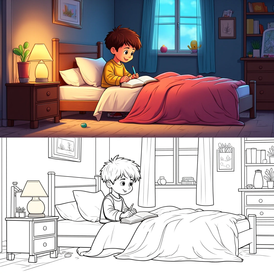 1000 Printable Coloring Pages for Kids with ADHD – Special Edition eBook