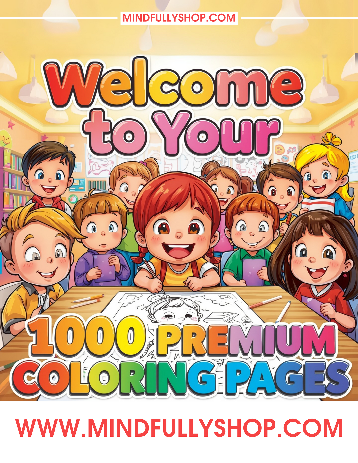 1000 Printable Coloring Pages for Kids with ADHD – Special Edition eBook