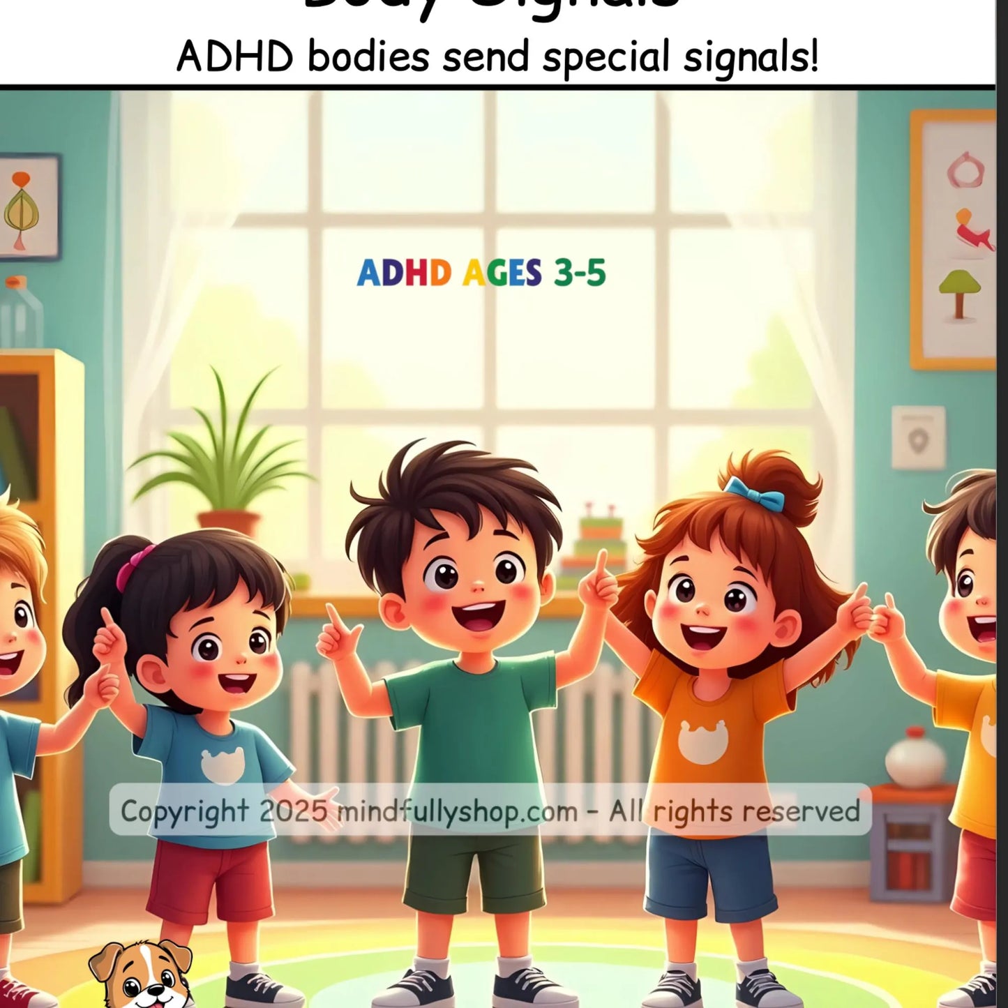 Children on an ADHD card learn body signals and emotions, helping them notice feelings before behavior escalates
