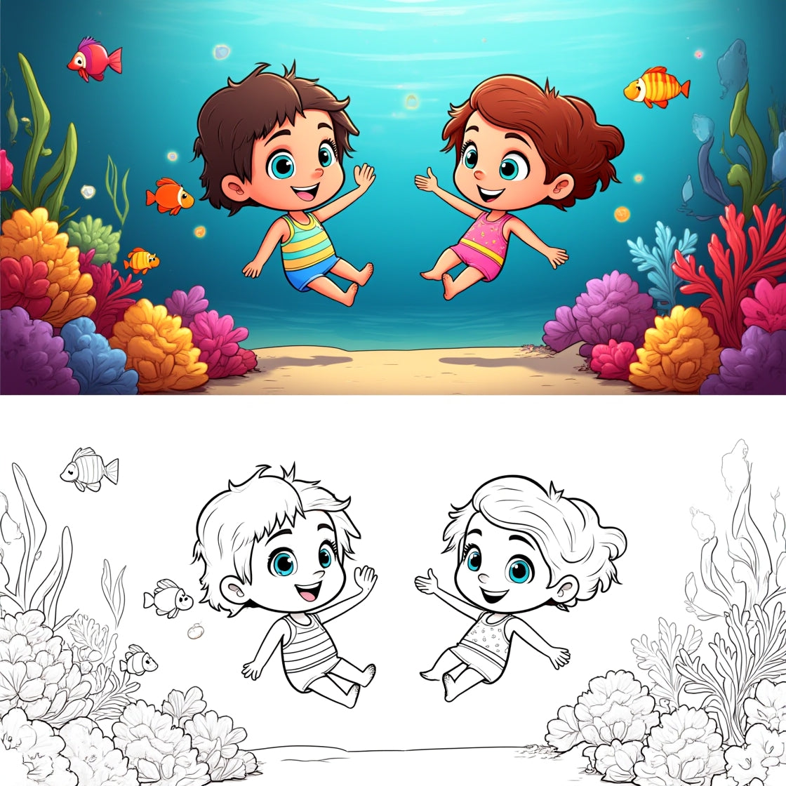 1000 Printable Coloring Pages for Kids with ADHD – Special Edition eBook